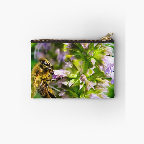 Item preview, Bee on Hyssop designed and sold by Birds & Beans Photography.