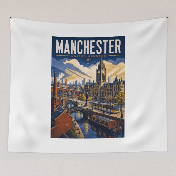Item preview, Copy of Manchester Travel Poster Vintage Retro Art designed and sold by windmildesigner.
