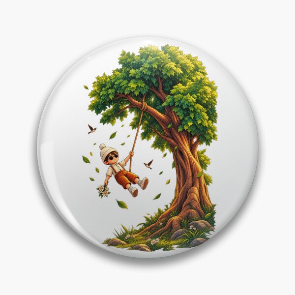 Item preview, Carefree Childhood – Swinging Beneath the Old Tree designed and sold by WAJIHLZ.