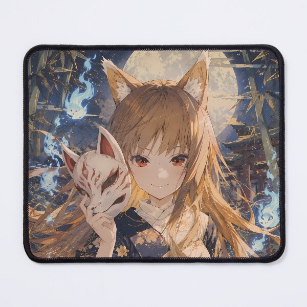 Item preview, Holo Spice and Wolf Kitsune Mask Spirit Night designed and sold by mildaclairmo.