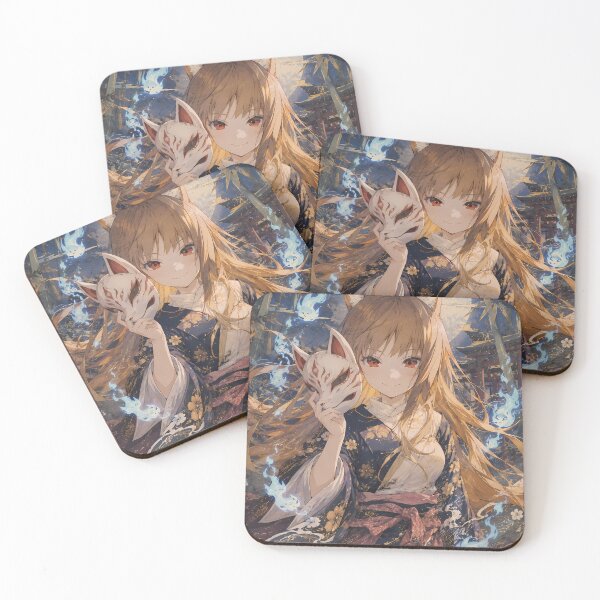 Item preview, Holo Spice and Wolf Kitsune Mask Spirit Night designed and sold by mildaclairmo.