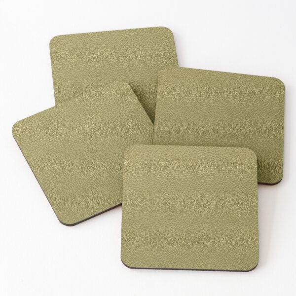 Item preview, Olive green leather texture background with fine pebble grain pattern designed and sold by homydesign.