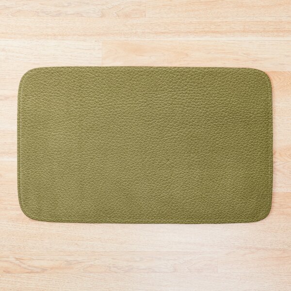 Item preview, Olive green leather texture background with fine pebble grain pattern designed and sold by homydesign.