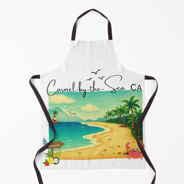 Item preview, Carmel-by-the-Sea California Vintage Painted Coastal Art | Beach Vacation Souvenir designed and sold by DonnaRaine.