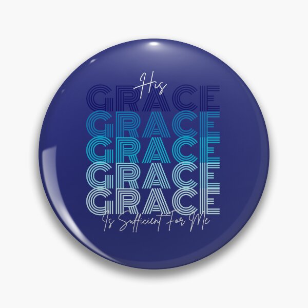 Item preview, HIs Grace Is Sufficient For Me - Church Mental Health Matters  - Christmas Gifts For Him - Blue designed and sold by Doiemacreations.