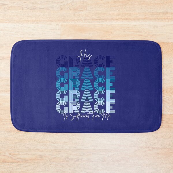 Item preview, HIs Grace Is Sufficient For Me - Church Mental Health Matters - Christmas Gifts For Him - Blue designed and sold by Doiemacreations.