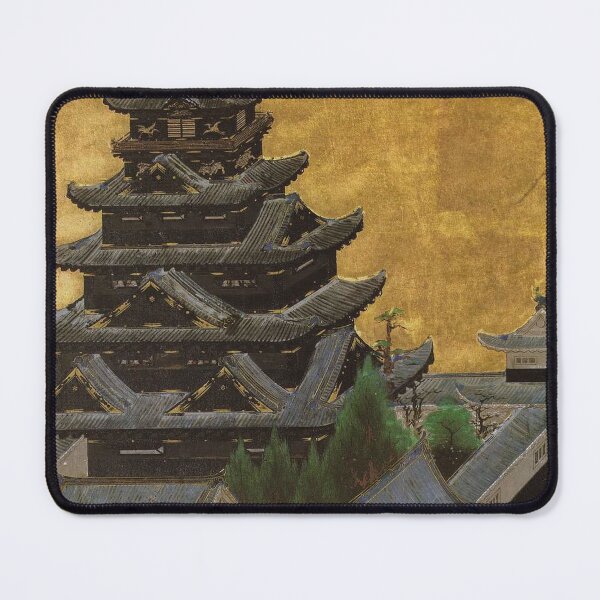 Item preview, Osaka Castle Gold Folding Screen Japanese Architecture designed and sold by vekotpu.