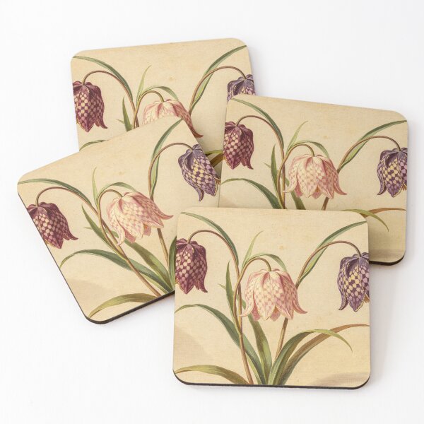 Item preview, Horiz Fritillaria Meleagris Snake's Head Fritillary Painting Botanical designed and sold by EduMaru_Arts.