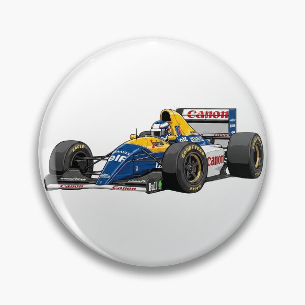 Item preview, 1993 Williams FW15C Renault Vintage F1 Grand Prix Racing Car Illustration designed and sold by Motorline44.