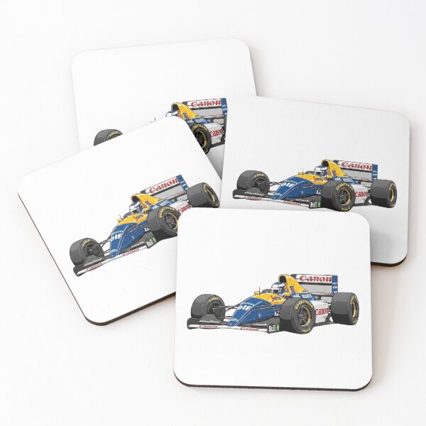 Item preview, 1993 Williams FW15C Renault Vintage F1 Grand Prix Racing Car Illustration designed and sold by Motorline44.