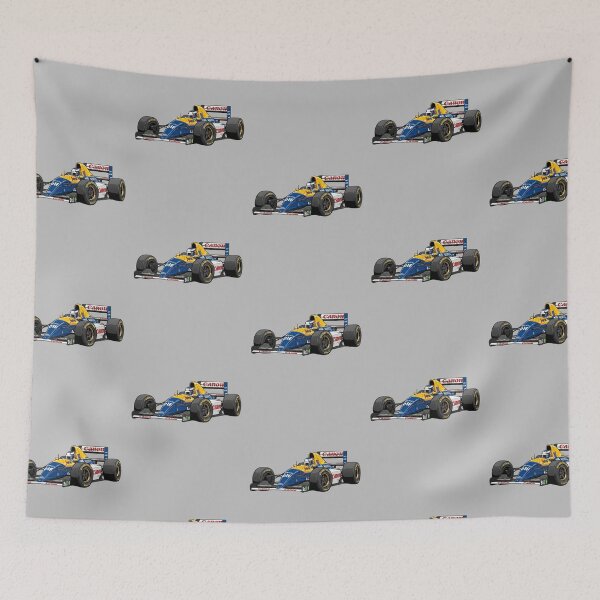 Item preview, 1993 Williams FW15C Renault Vintage F1 Grand Prix Racing Car Illustration designed and sold by Motorline44.