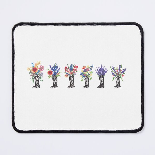 Item preview, Cowgirl Boots with Texas Wildflowers designed and sold by EmberAndPaint.