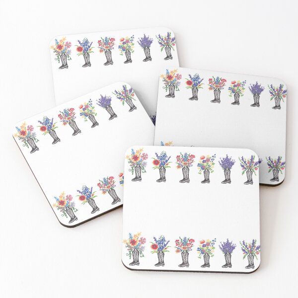Item preview, Cowgirl Boots with Texas Wildflowers designed and sold by EmberAndPaint.