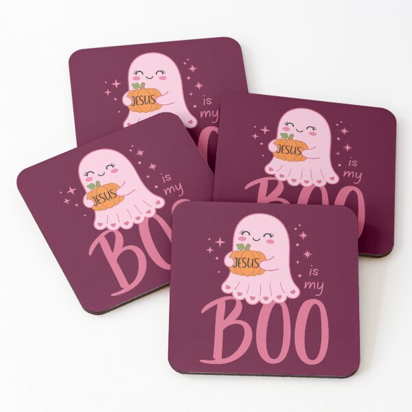 Item preview, Cute Halloween Ghost and Pumpkin Jesus is My Boo Spooky Season Christian Holy Spirit designed and sold by Forevermore.