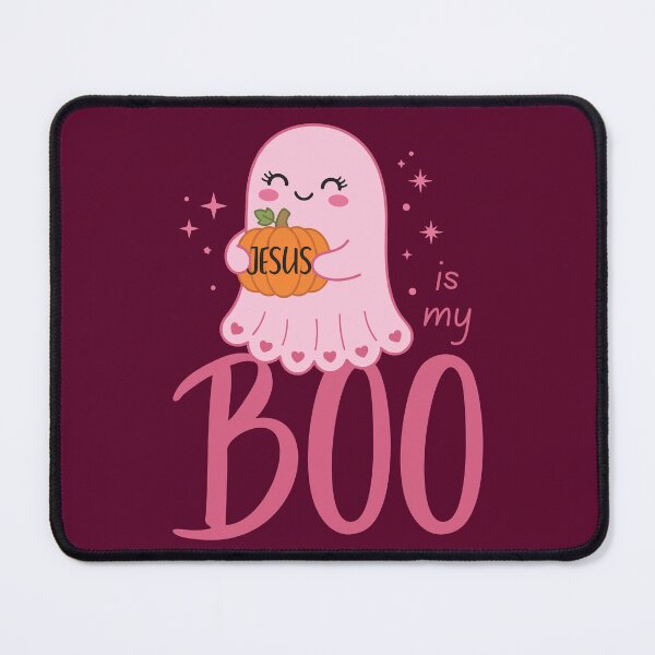 Item preview, Cute Halloween Ghost and Pumpkin Jesus is My Boo Spooky Season Christian Holy Spirit designed and sold by Forevermore.