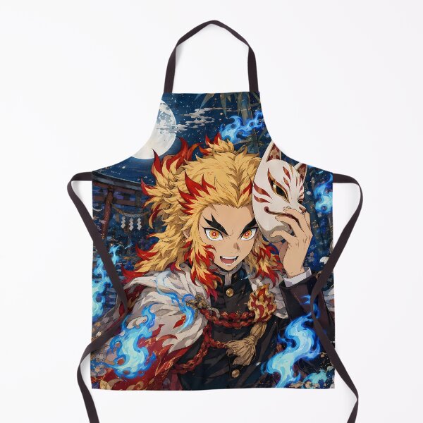 Item preview, Kyojuro Rengoku Demon Slayer Blue Spirit Moon designed and sold by mildaclairmo.