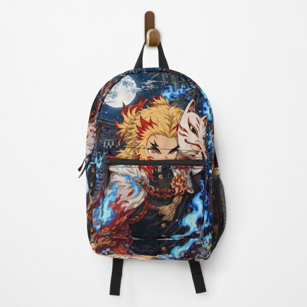 Item preview, Kyojuro Rengoku Demon Slayer Blue Spirit Moon designed and sold by mildaclairmo.