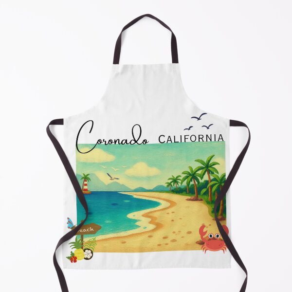 Item preview, Coronado California Vintage Painted Coastal Art | Beach Vacation Souvenir designed and sold by DonnaRaine.