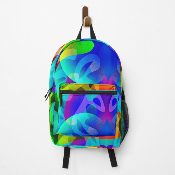 Item preview, Rainbow Tiger Digital Abstract Pattern designed and sold by Static.Alien.
