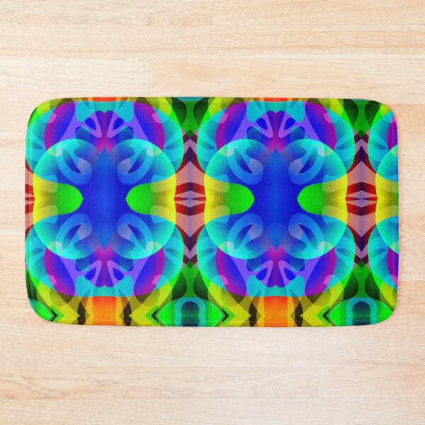 Item preview, Rainbow Tiger Digital Abstract Pattern designed and sold by Static.Alien.