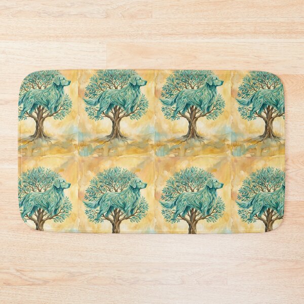 Item preview, Golden Retriever Tree of Life Surreal Painting designed and sold by PictoVibe.