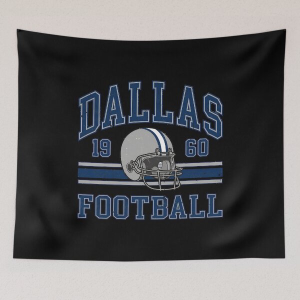 Item preview, Dallas 1960 Football Helmet Field Graphic – Distressed Blue Gray Vintage Design designed and sold by DillonPac84057.