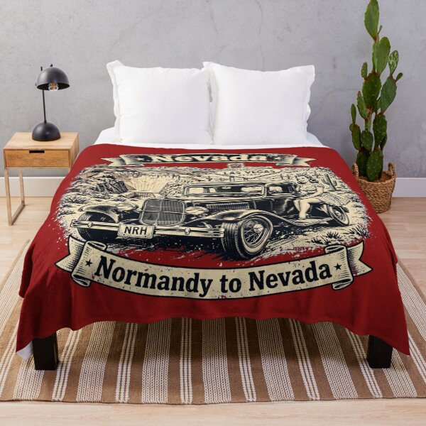 Item preview, Nevada Route 66 T-Shirt - Normandy to Nevada designed and sold by Normandy Road Heritage™ - Vintage Garage Art.