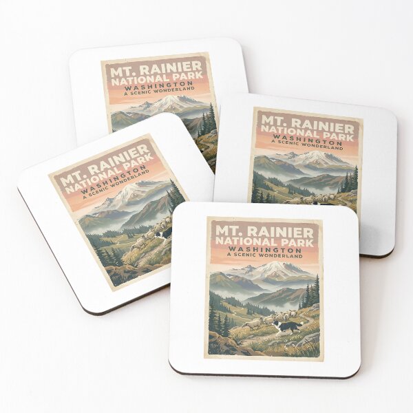 Item preview, Border Collie Herding Sheep WPA Travel Poster designed and sold by PictoVibe.