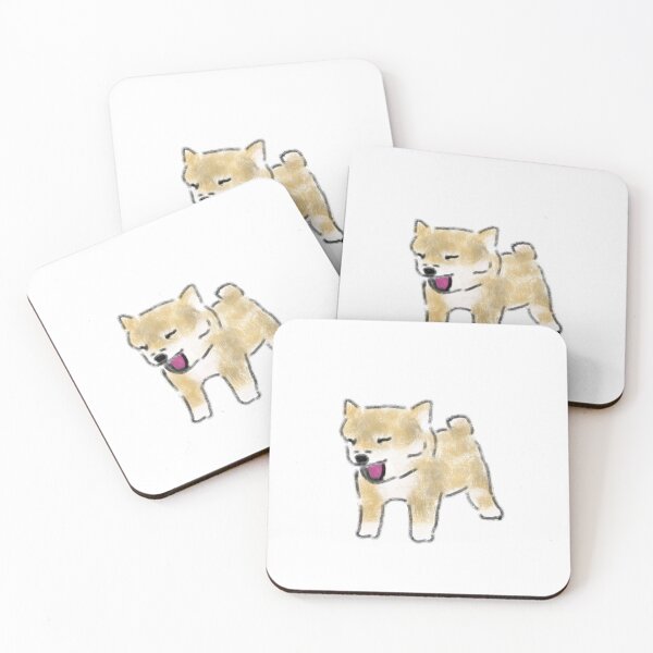 Item preview, Happy Shiba Inu Puppy Laughing Doodle designed and sold by raun.draw.