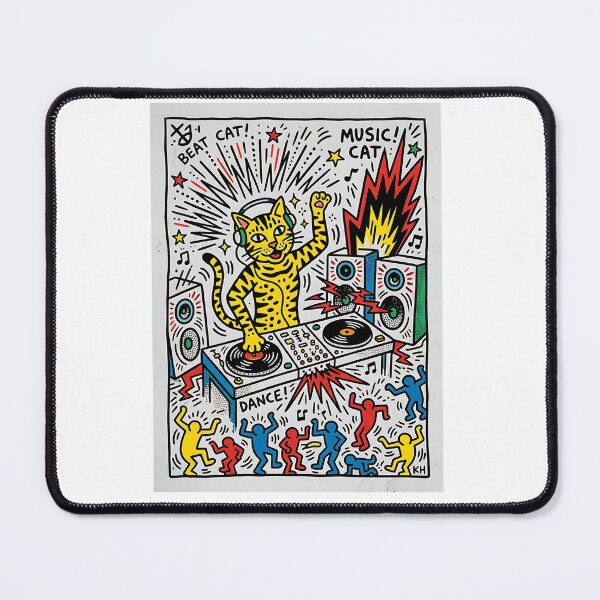Item preview, Bengal Cat DJ Pop Art designed and sold by PictoVibe.