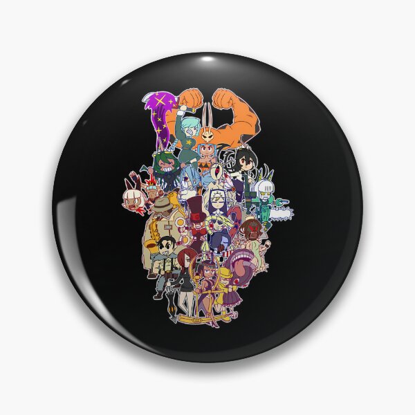 Item preview, Skullgirls Roster Cast Chibi Fighting Game Fan Art designed and sold by StuartMooreArt.