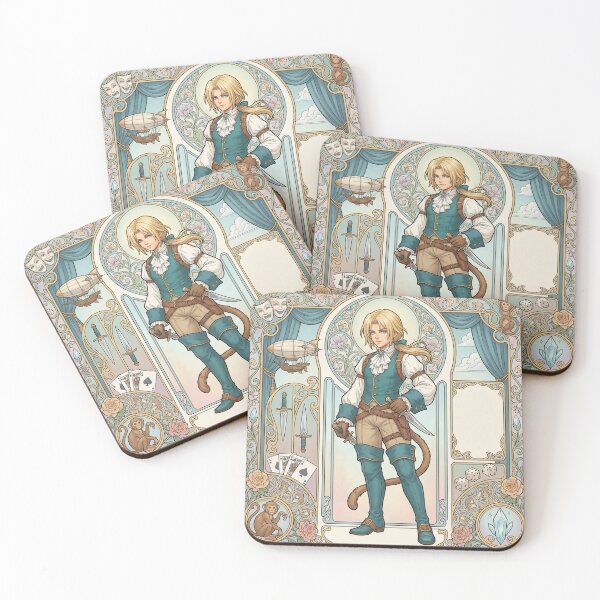 Item preview, Zidane in the style of Alphonse Mucha designed and sold by Solace Sparkles.