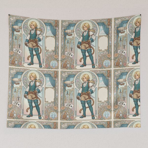 Item preview, Zidane in the style of Alphonse Mucha designed and sold by Solace Sparkles.