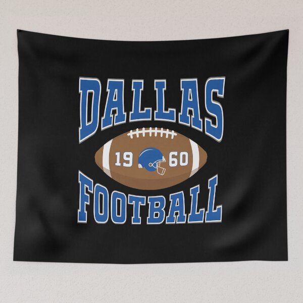 Item preview, Dallas Football 1960 Vintage Football and Helmet Graphic designed and sold by WendyFros39809.
