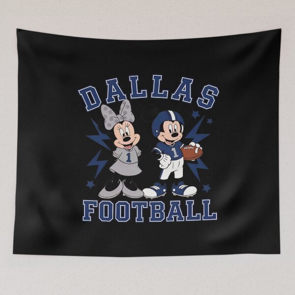 Item preview, Mickey and Minnie Dallas Football Game Day Character Graphic designed and sold by JessicaDa69167.