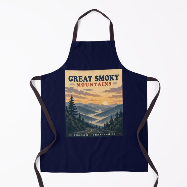 Item preview, Great Smoky Mountains Vintage Travel Poster Tennessee North Carolina designed and sold by Swanny's Custom T-shirt and Gift Designs.