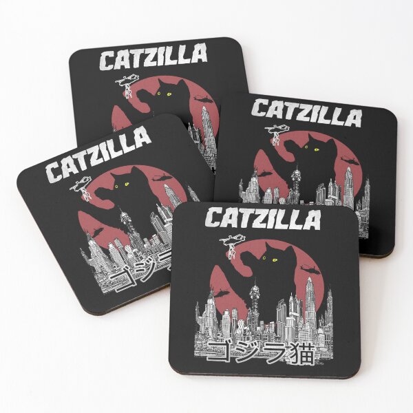 Item preview, Giant Cat Monster Destroying City Skyline designed and sold by MMG0011.