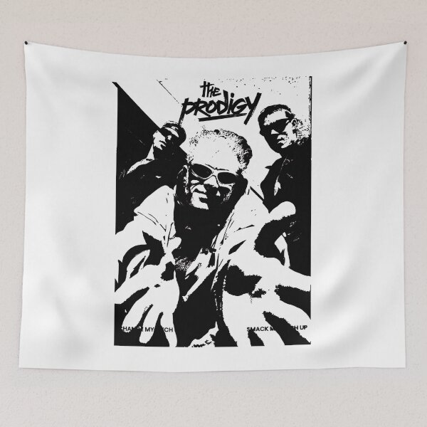 Item preview, The Pro.digy Black And White 90s Rave Poster  designed and sold by tampralvi.