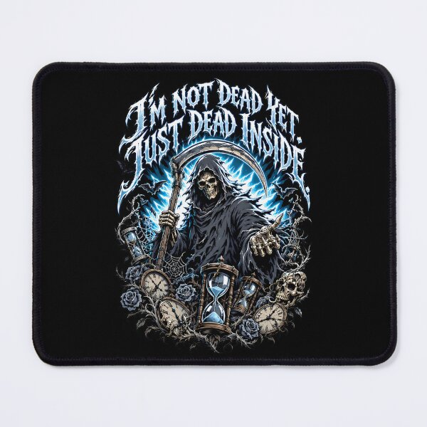 Item preview, Grim Reaper Metal with Darkly Humorous "Dead Inside" Metal Script designed and sold by Tong4130.