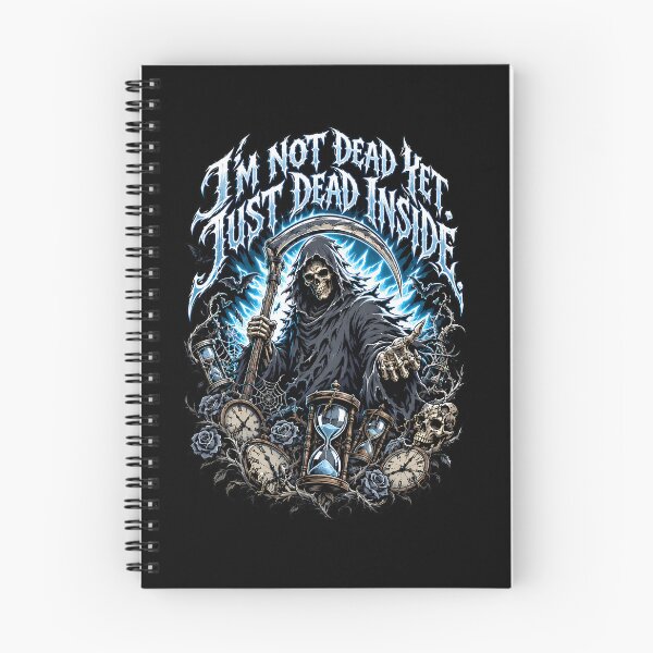 Item preview, Grim Reaper Metal with Darkly Humorous "Dead Inside" Metal Script designed and sold by Tong4130.