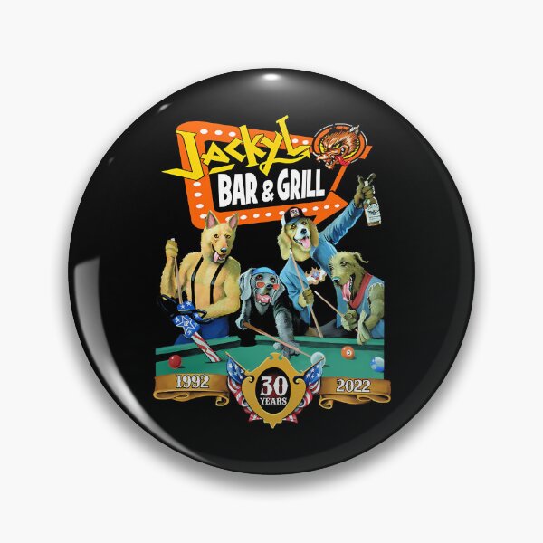Item preview, Jackyl Bar Grill Dogs Playing Pool Vintage Rocker designed and sold by StuartMooreArt.