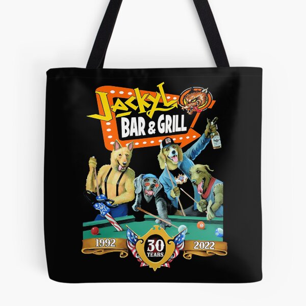 Item preview, Jackyl Bar Grill Dogs Playing Pool Vintage Rocker designed and sold by StuartMooreArt.