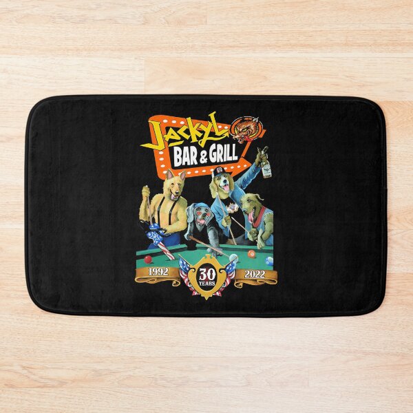 Item preview, Jackyl Bar Grill Dogs Playing Pool Vintage Rocker designed and sold by StuartMooreArt.