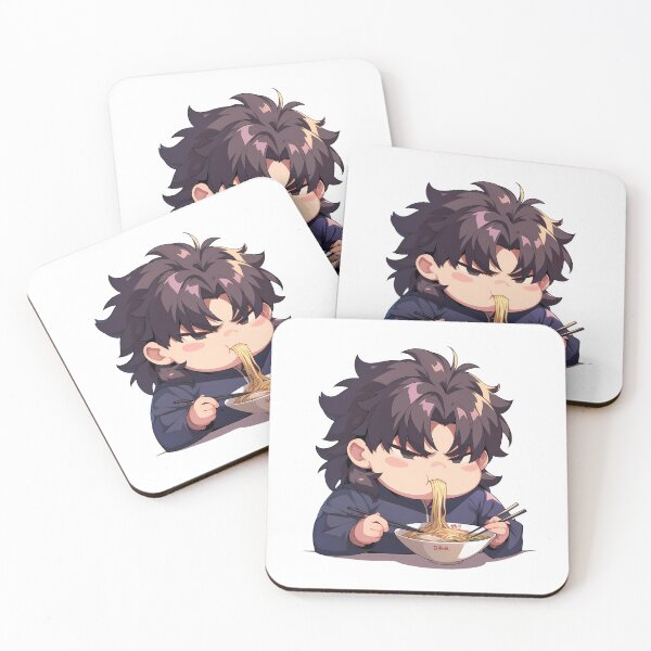 Item preview, Kirei Kotomine Fate Stay Night Grumpy Chibi Ramen Feast designed and sold by mildaclairmo.