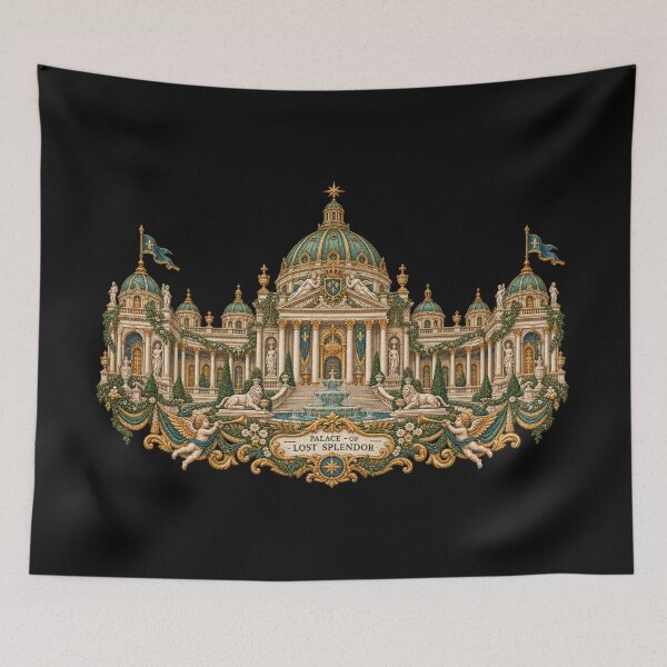 Item preview, Baroque Palace – Lost Splendor Royalcore Architectural Art designed and sold by Emoji Emblems.