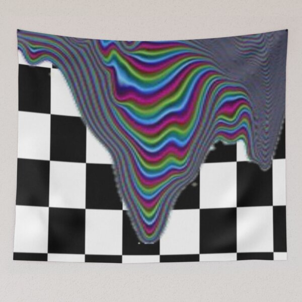 Item preview, Checkered rainbow drip designed and sold by YATASE.