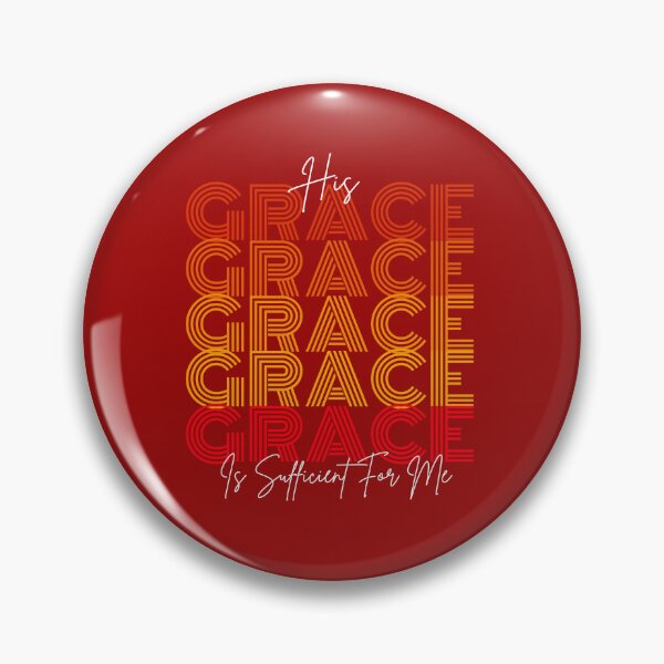 Item preview, HIs Grace Is Sufficient For Me - Jesus Inspirational Bible Verses  - Dad Fathers Day Gifts - Red designed and sold by Doiemacreations.
