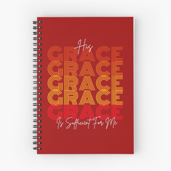 Item preview, HIs Grace Is Sufficient For Me - Jesus Inspirational Bible Verses  - Dad Fathers Day Gifts - Red designed and sold by Doiemacreations.