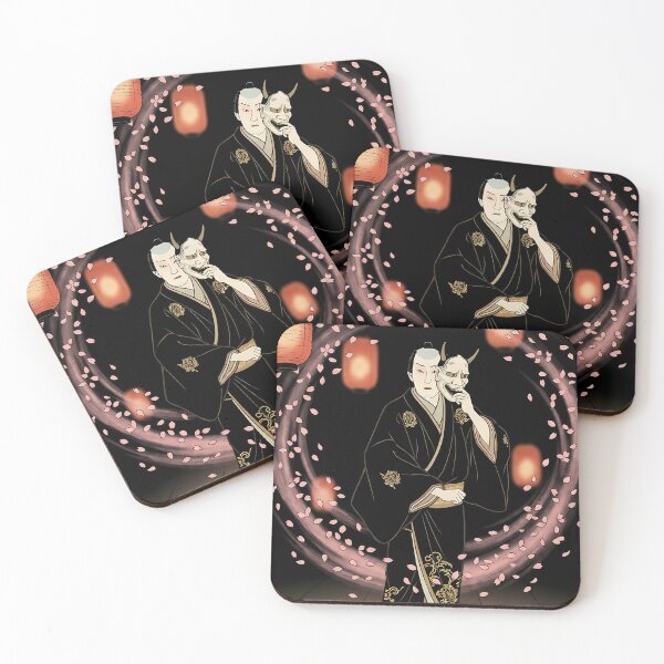 Item preview, Hannya Mask Actor in Cherry Blossom Night designed and sold by TokyoUkiyoHouse.