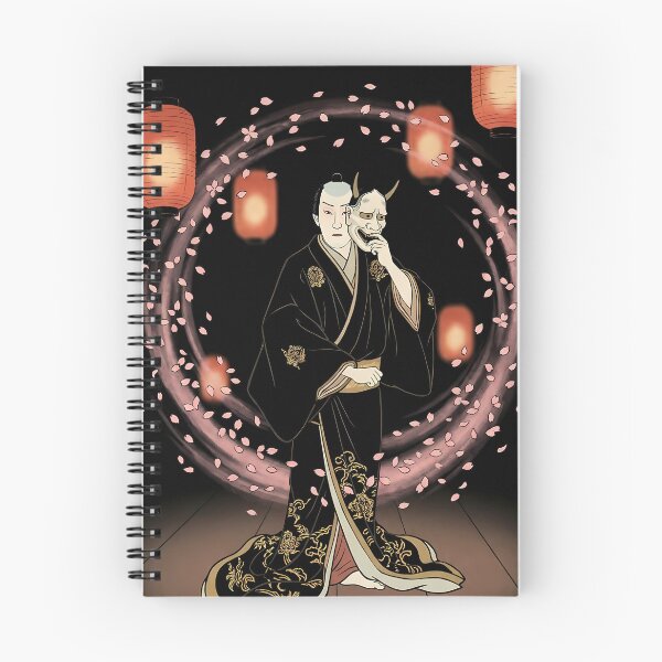 Item preview, Hannya Mask Actor in Cherry Blossom Night designed and sold by TokyoUkiyoHouse.